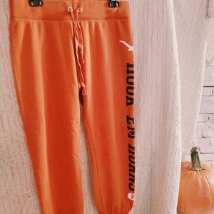 Victoria Secret Pink Longhorn Sweatpants